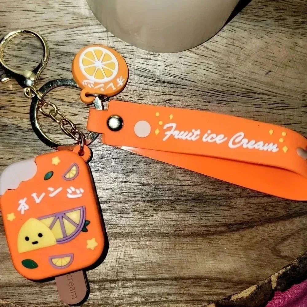 Orange Cream Ice Cream Key Charm NWOT - Picture 1 of 6